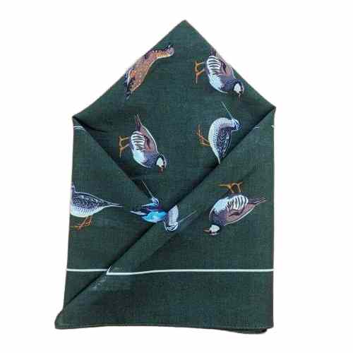 Wilsons - Handkerchief Green Game Birds