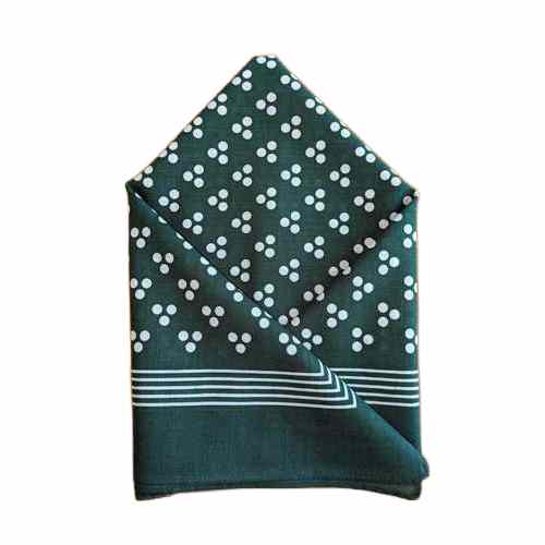 Wilsons of Sharrow - Handkerchief Green Small Dot
